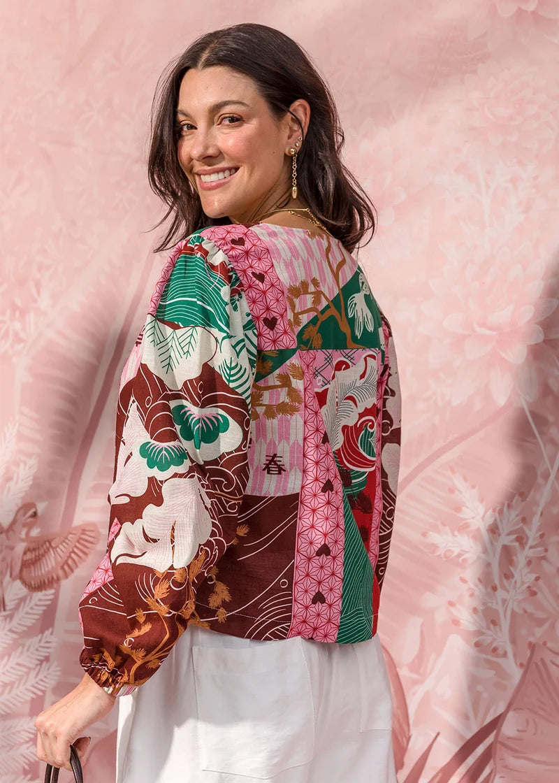CAMISA AYUMI ESTAMPADA
