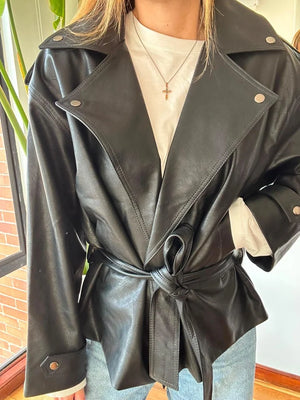 CHAQUETA TRENCH BIKER