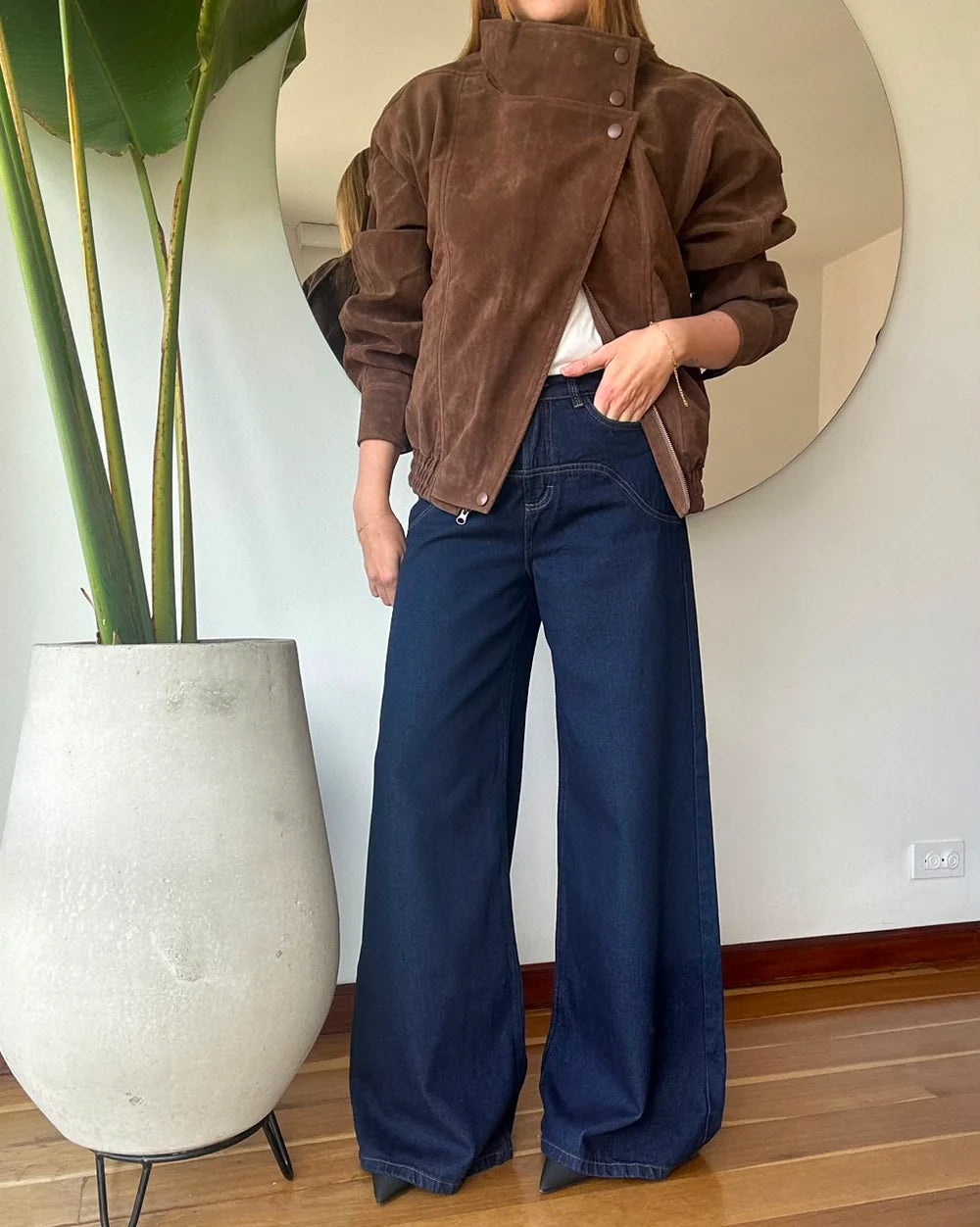 JEAN WAVE AZUL OSCURO